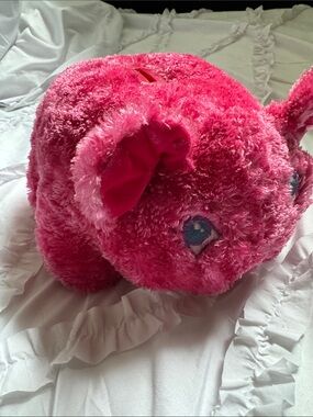 Plush Hot Pink piggy  Bank
